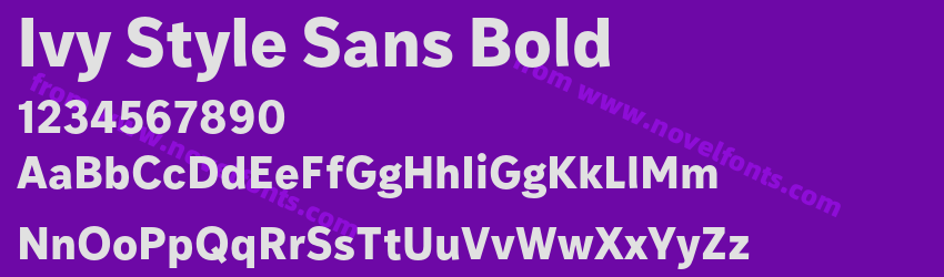 Ivy Style Sans BoldPreview Ivy Style Sans BoldPreview