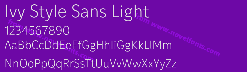 Ivy Style Sans LightPreview Ivy Style Sans LightPreview