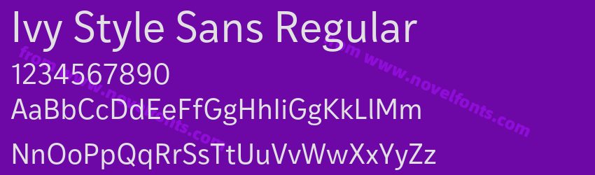 Ivy Style Sans RegularPreview Ivy Style Sans RegularPreview