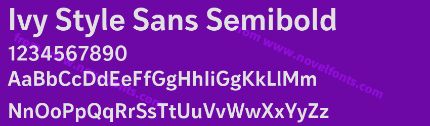 Ivy Style Sans SemiboldPreview Ivy Style Sans SemiboldPreview