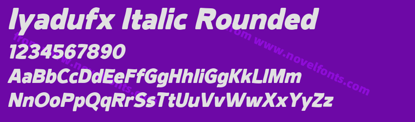Iyadufx Italic RoundedPreview Iyadufx Italic RoundedPreview