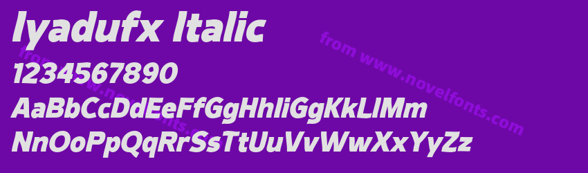 Iyadufx ItalicPreview Iyadufx ItalicPreview