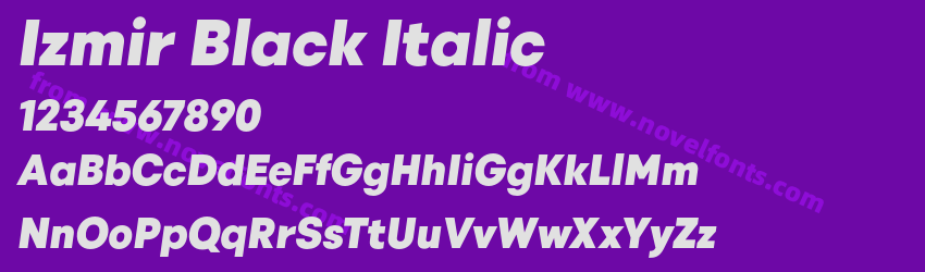Izmir Black ItalicPreview Izmir Black ItalicPreview