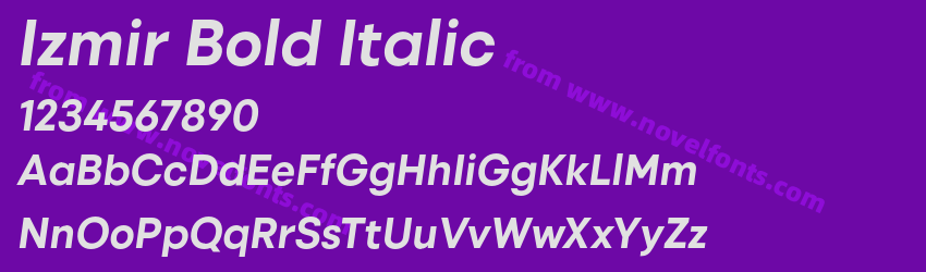 Izmir Bold ItalicPreview Izmir Bold ItalicPreview