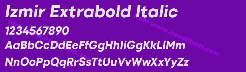 Izmir Extrabold ItalicPreview Izmir Extrabold ItalicPreview