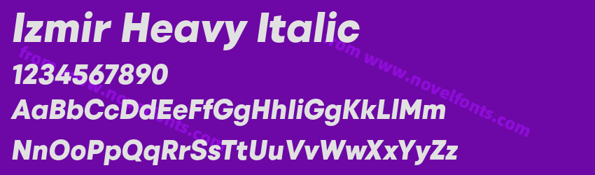 Izmir Heavy ItalicPreview Izmir Heavy ItalicPreview