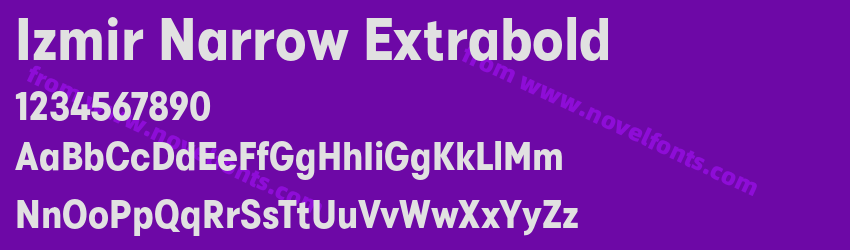 Izmir Narrow ExtraboldPreview Izmir Narrow ExtraboldPreview
