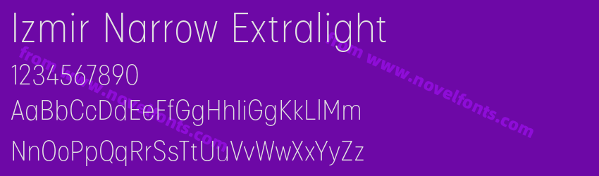 Izmir Narrow ExtralightPreview Izmir Narrow ExtralightPreview