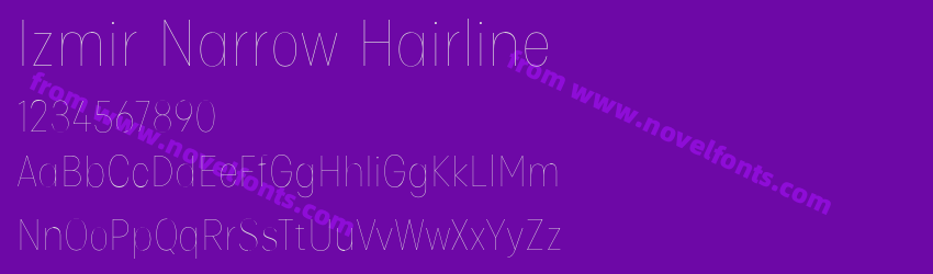 Izmir Narrow HairlinePreview Izmir Narrow HairlinePreview