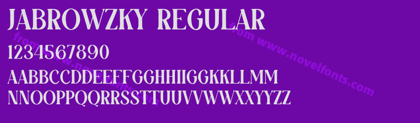 JABROWZKY RegularPreview JABROWZKY RegularPreview