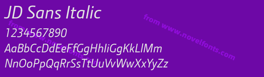 JD Sans ItalicPreview JD Sans ItalicPreview