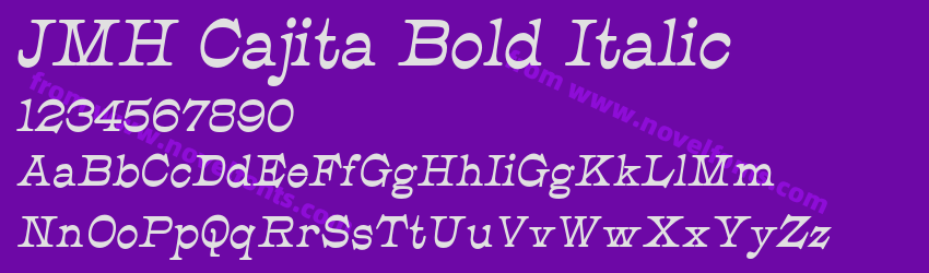JMH Cajita Bold ItalicPreview JMH Cajita Bold ItalicPreview