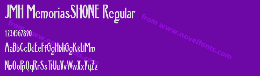 JMH MemoriasSHONE RegularPreview JMH MemoriasSHONE RegularPreview