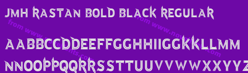 JMH Rastan Bold Black RegularPreview JMH Rastan Bold Black RegularPreview