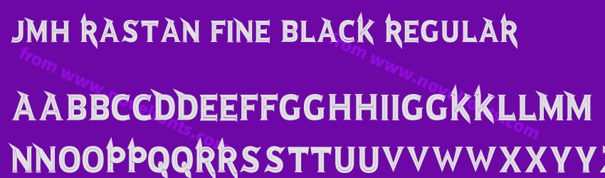 JMH Rastan Fine Black RegularPreview JMH Rastan Fine Black RegularPreview