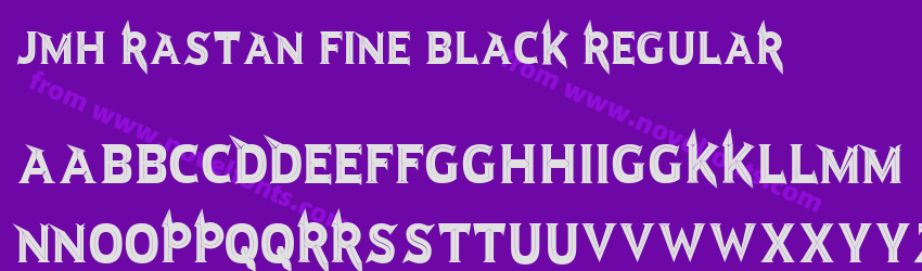 JMH Rastan Fine Black RegularPreview JMH Rastan Fine Black RegularPreview