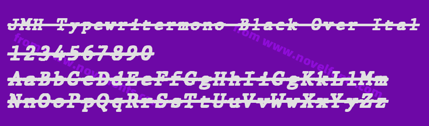 JMH Typewritermono Black Over ItalPreview JMH Typewritermono Black Over ItalPreview