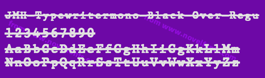 JMH Typewritermono Black Over ReguPreview JMH Typewritermono Black Over ReguPreview