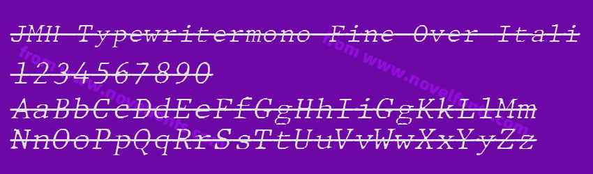 JMH Typewritermono Fine Over ItaliPreview JMH Typewritermono Fine Over ItaliPreview