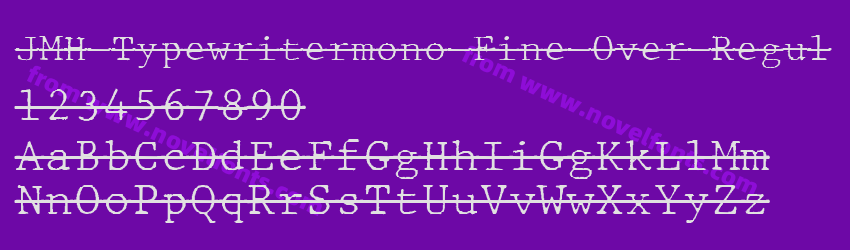 JMH Typewritermono Fine Over RegulPreview JMH Typewritermono Fine Over RegulPreview