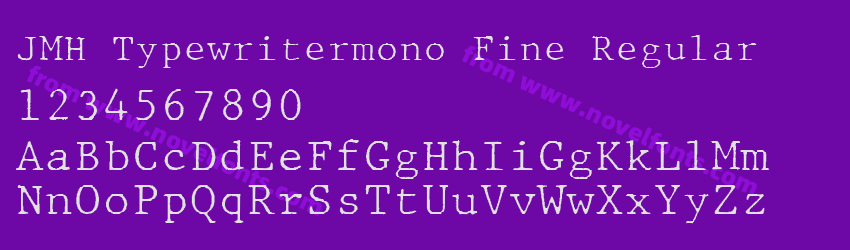 JMH Typewritermono Fine RegularPreview JMH Typewritermono Fine RegularPreview