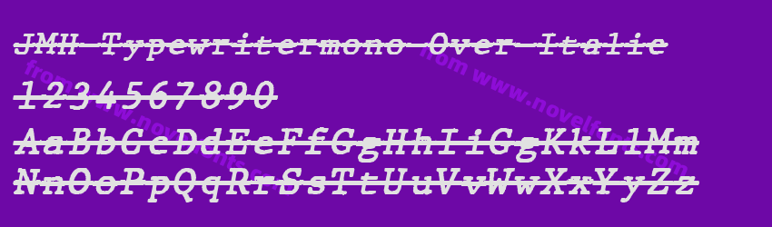 JMH Typewritermono Over ItalicPreview JMH Typewritermono Over ItalicPreview