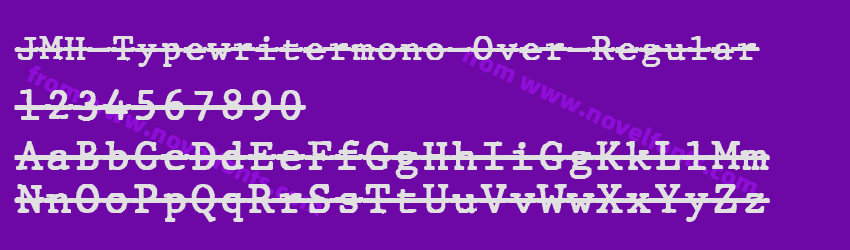 JMH Typewritermono Over RegularPreview JMH Typewritermono Over RegularPreview