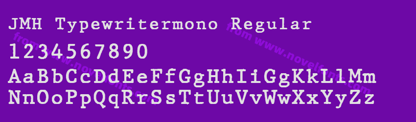 JMH Typewritermono RegularPreview JMH Typewritermono RegularPreview