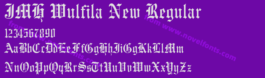 JMH Wulfila New RegularPreview JMH Wulfila New RegularPreview