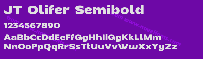 JT Olifer SemiboldPreview JT Olifer SemiboldPreview