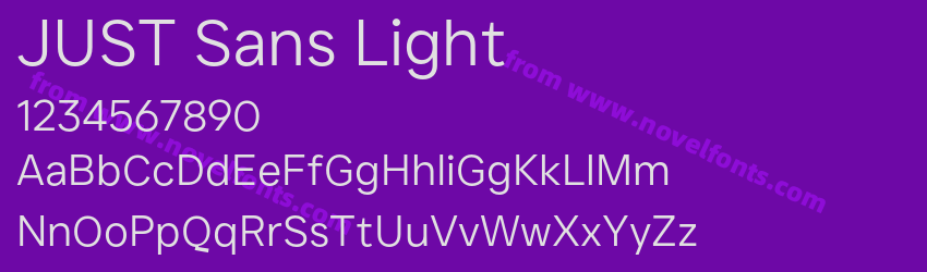 JUST Sans LightPreview JUST Sans LightPreview