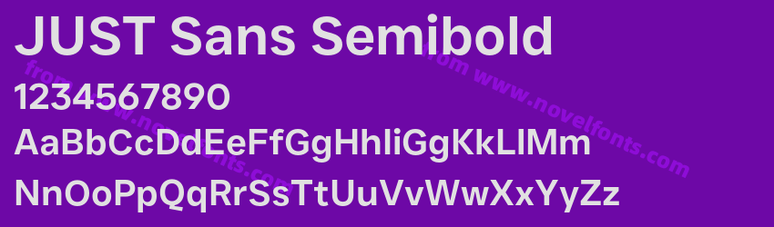 JUST Sans SemiboldPreview JUST Sans SemiboldPreview