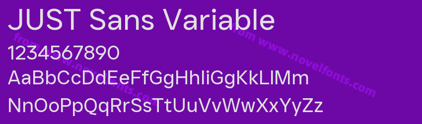 JUST Sans VariablePreview JUST Sans VariablePreview