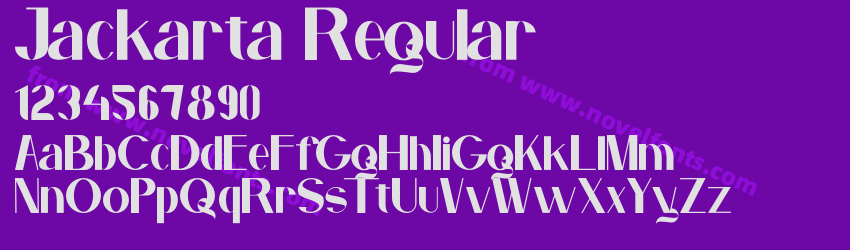 Jackarta RegularPreview Jackarta RegularPreview