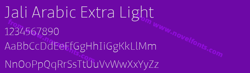 Jali Arabic Extra LightPreview Jali Arabic Extra LightPreview