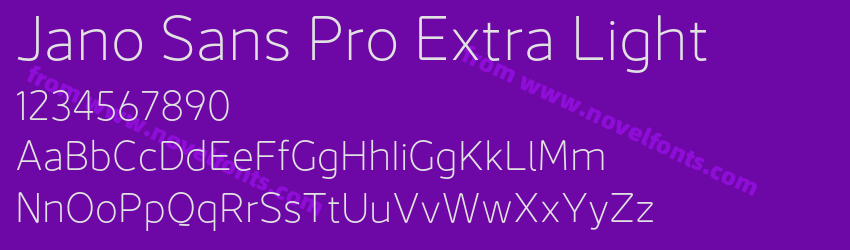Jano Sans Pro Extra LightPreview Jano Sans Pro Extra LightPreview