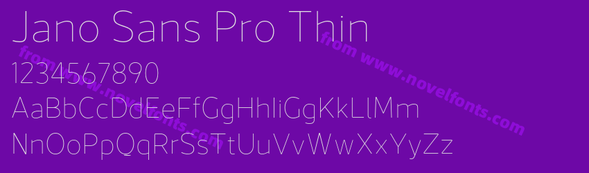 Jano Sans Pro ThinPreview Jano Sans Pro ThinPreview
