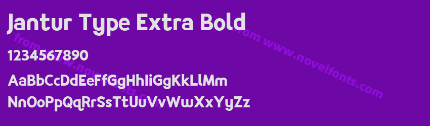 Jantur Type Extra BoldPreview Jantur Type Extra BoldPreview