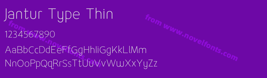 Jantur Type ThinPreview Jantur Type ThinPreview