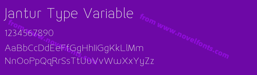 Jantur Type VariablePreview Jantur Type VariablePreview