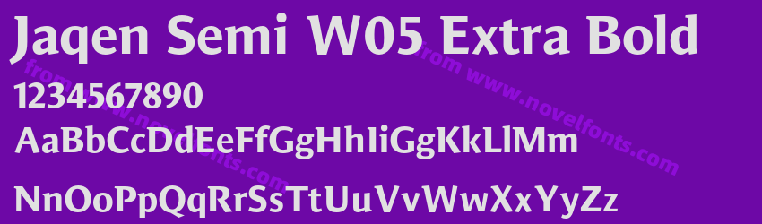 Jaqen Semi W05 Extra BoldPreview Jaqen Semi W05 Extra BoldPreview