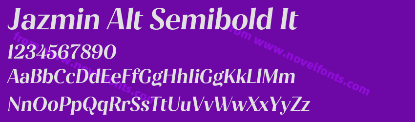 Jazmin Alt Semibold ItPreview Jazmin Alt Semibold ItPreview