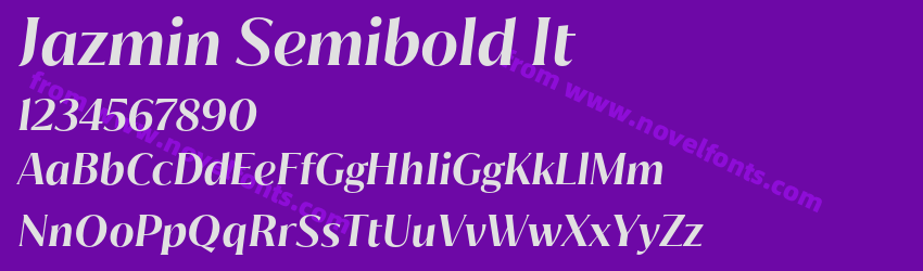Jazmin Semibold ItPreview Jazmin Semibold ItPreview