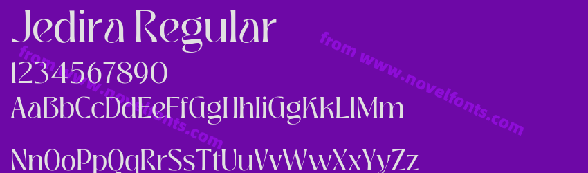 Jedira RegularPreview Jedira RegularPreview