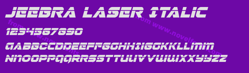 Jeebra Laser ItalicPreview Jeebra Laser ItalicPreview