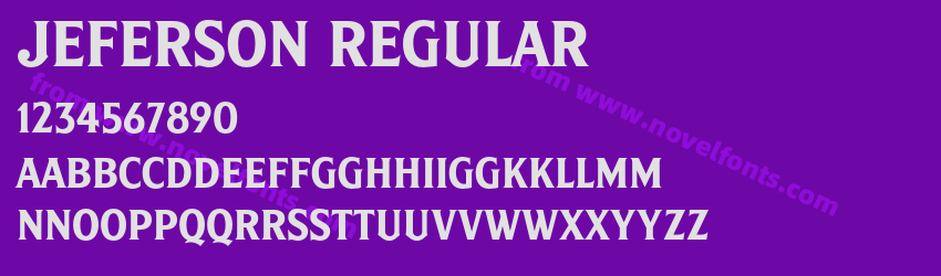 Jeferson RegularPreview Jeferson RegularPreview
