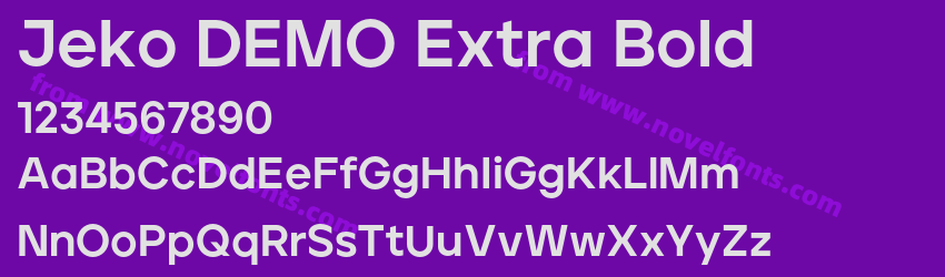 Jeko DEMO Extra BoldPreview Jeko DEMO Extra BoldPreview