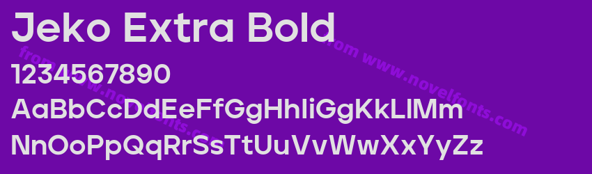 Jeko Extra BoldPreview Jeko Extra BoldPreview