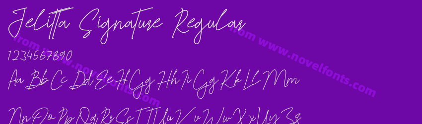 Jelitta Signature RegularPreview Jelitta Signature RegularPreview