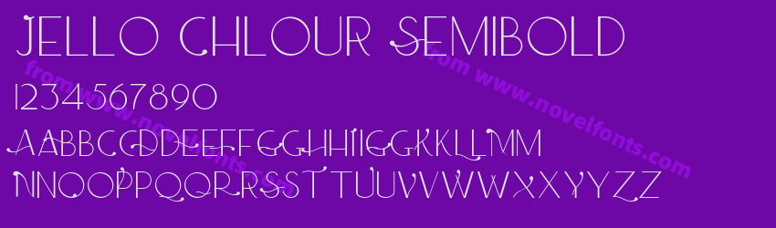 Jello Chlour SemiboldPreview Jello Chlour SemiboldPreview